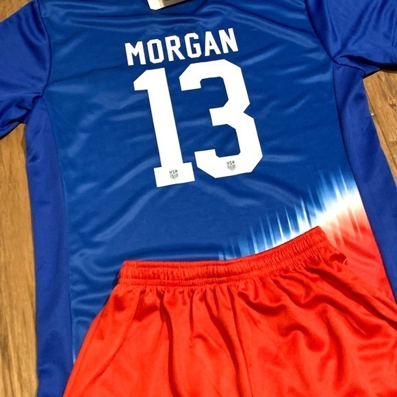 Kids Alex Morgan USA XL Soccer Jersey Kit Youth Extra Large Size 30 Boys Girls - Picture 1 of 10